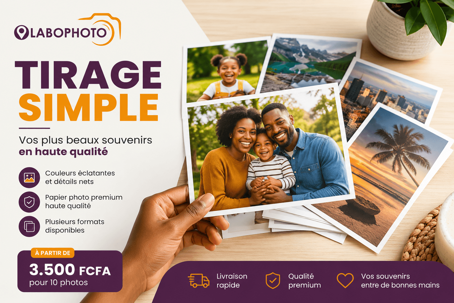 Tirage simple imprimé par Olabophoto